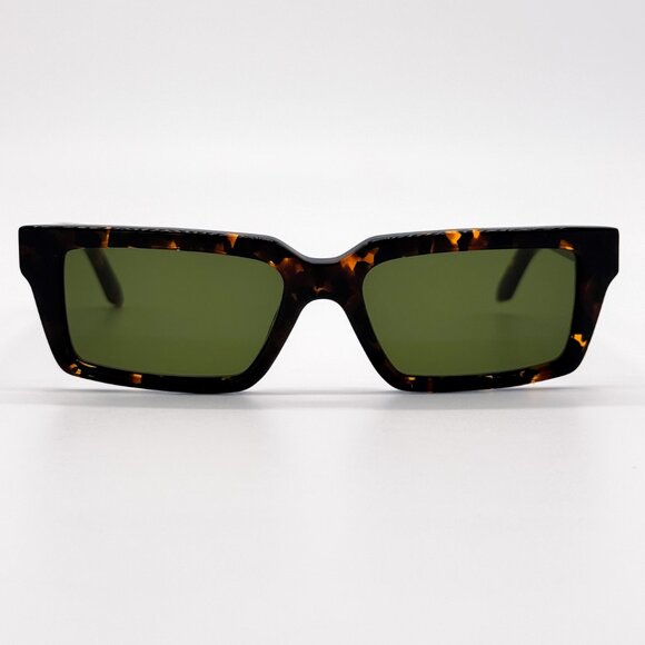 NEW OFF-WHITE OERI13A WARREN 6055 SUNGLASSES UNISEX SQUARE HAVANA - Picture 1 of 8